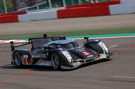 Audi R18 at the 1000km of Spa 2011. Picture was taken during the warm-up.